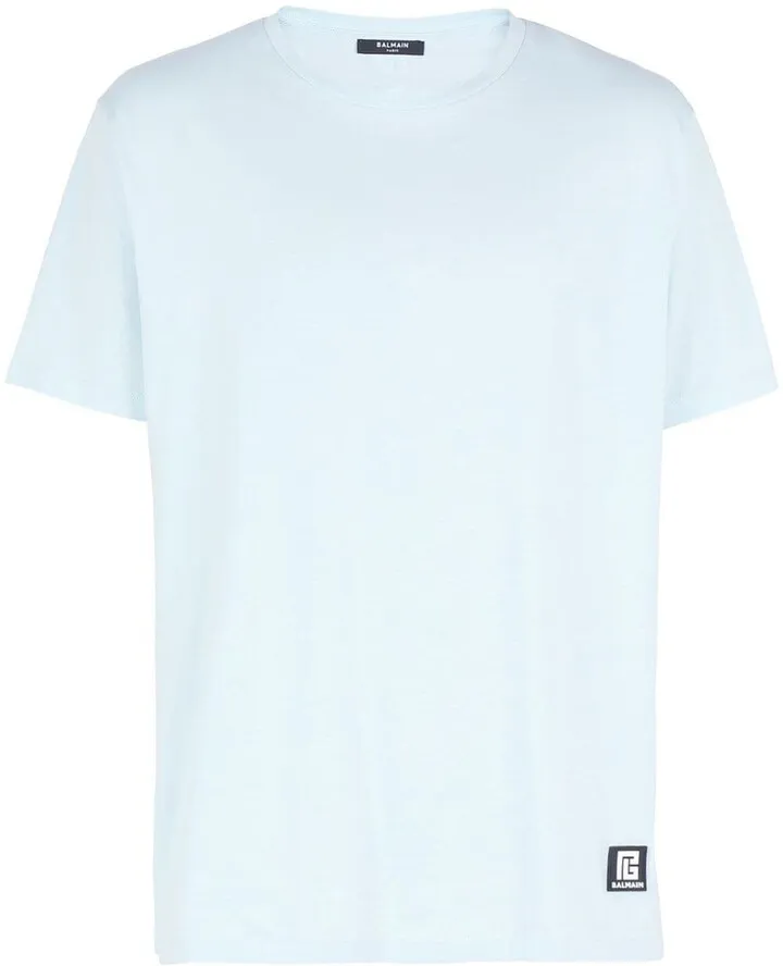 logo-patch cotton T-shirt