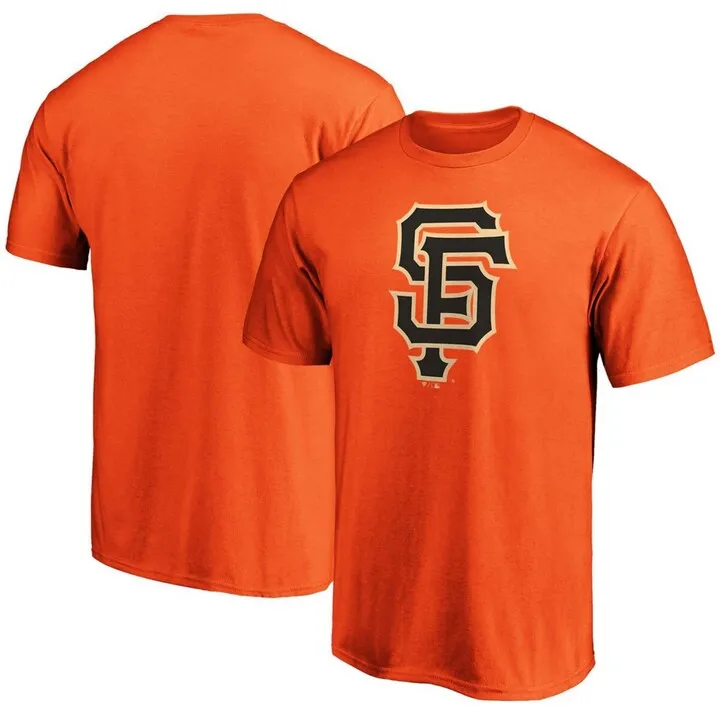 Men's Orange San Francisco Giants Official Logo T-shirt