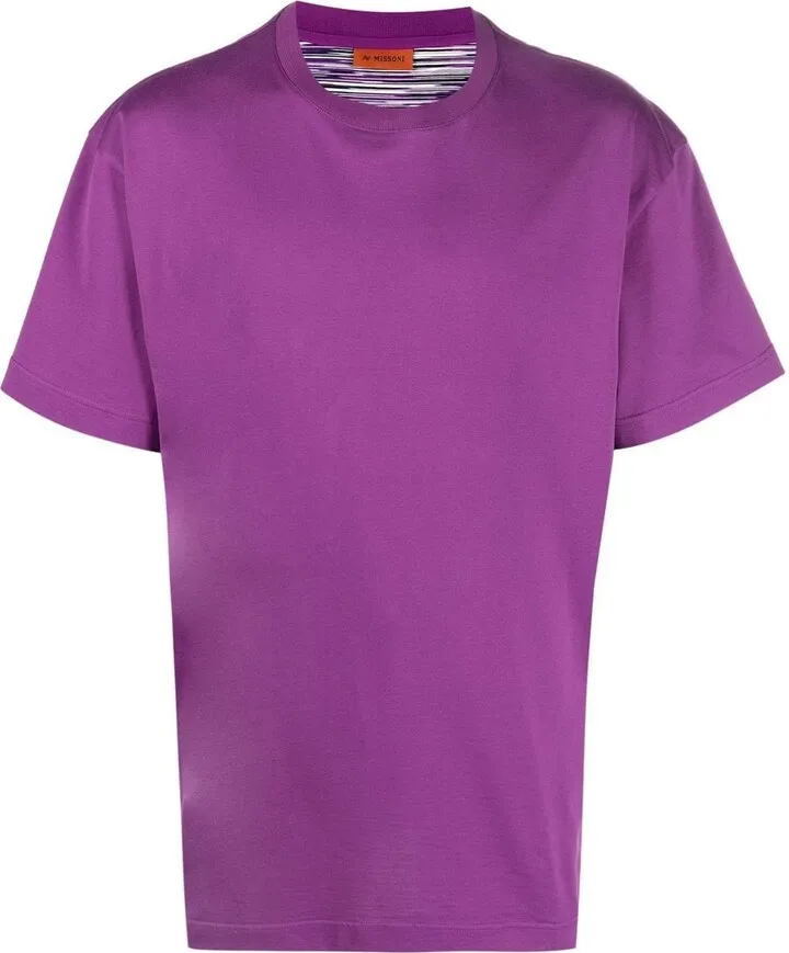 rear logo-print detail T-shirt