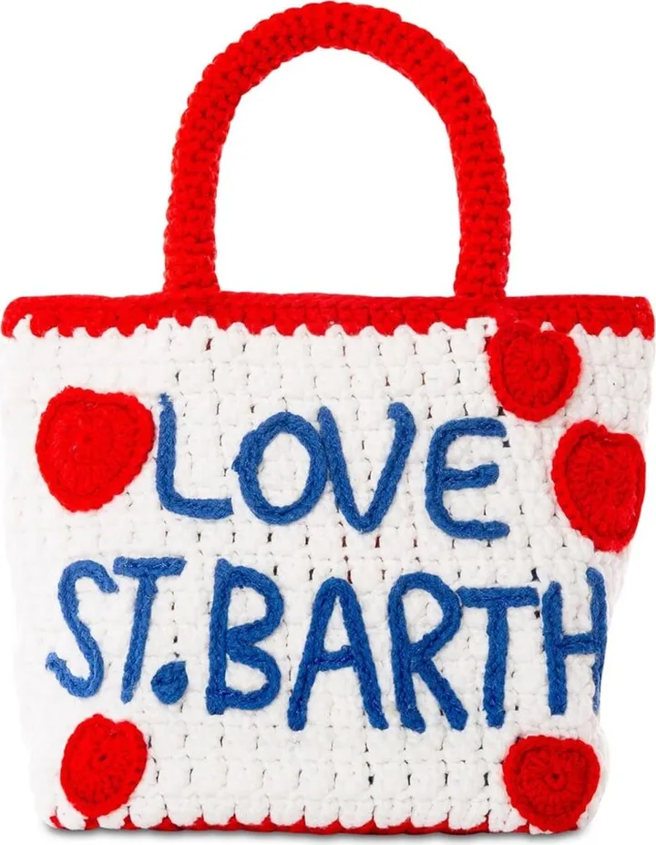 Heart Embroidery Crochet Bag