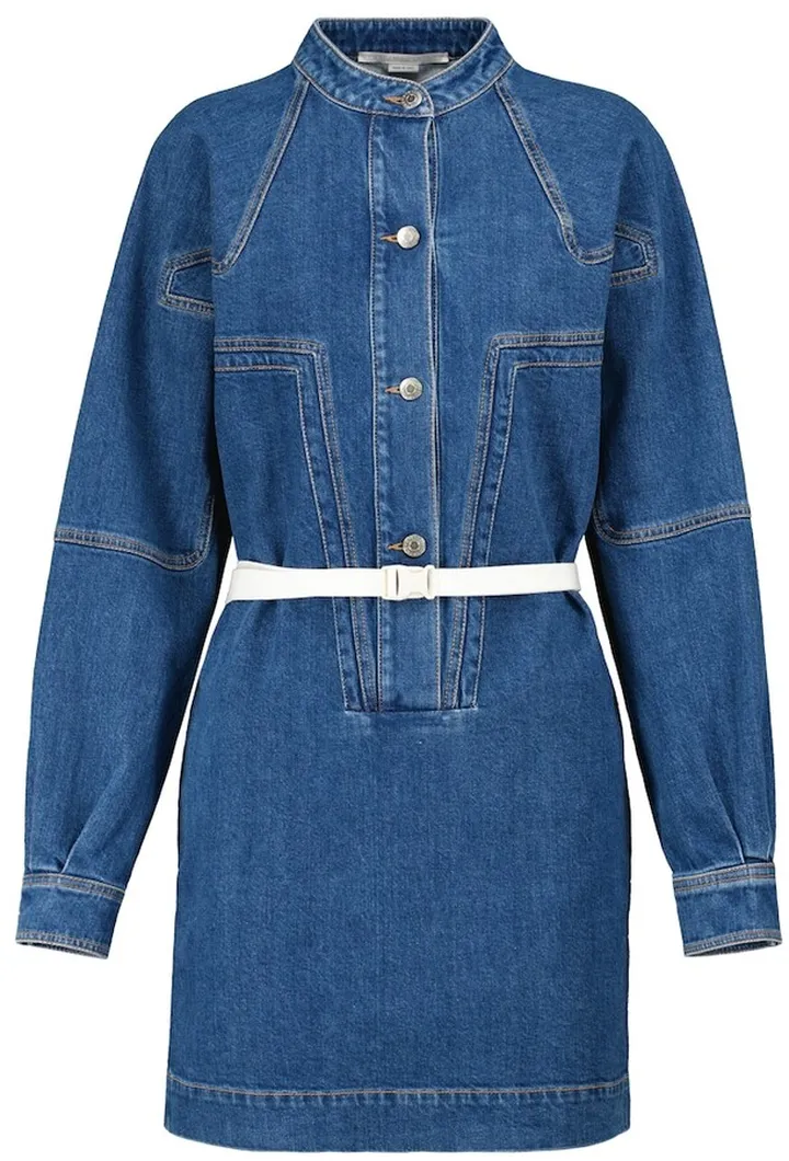 Denim shirt minidress