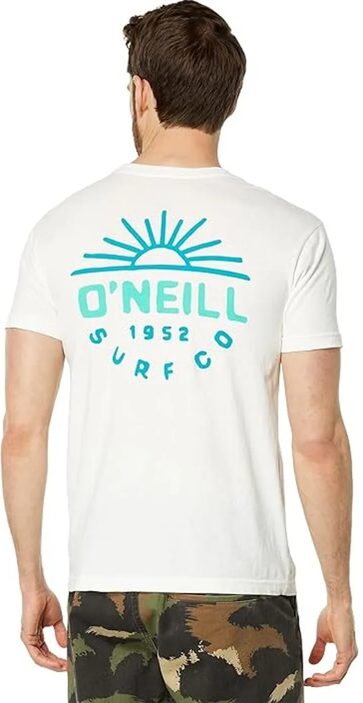 O'Neill Blockhead Short Sleeve Tee (White 1) Men's T Shirt