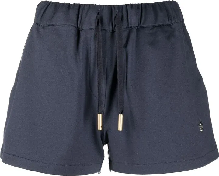 Embellished-Patch Shorts