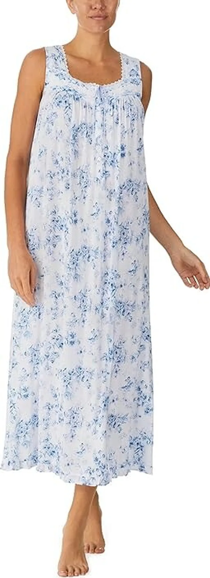 Eileen West Sleeveless Ballet Gown (Toile Floral) Women's Pajama