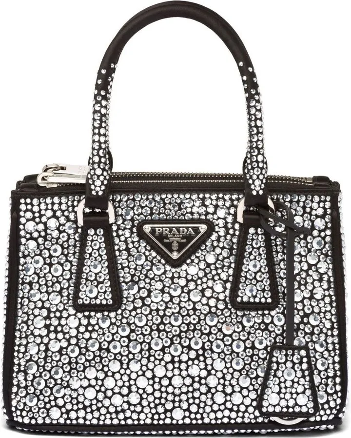 mini Galleria crystal-embellished tote bag
