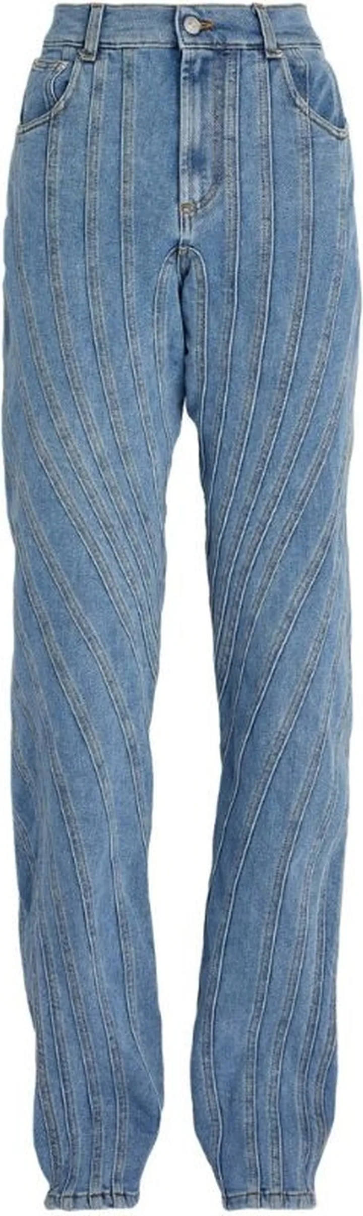 Mugler Seam-Detail Boyfriend Jeans