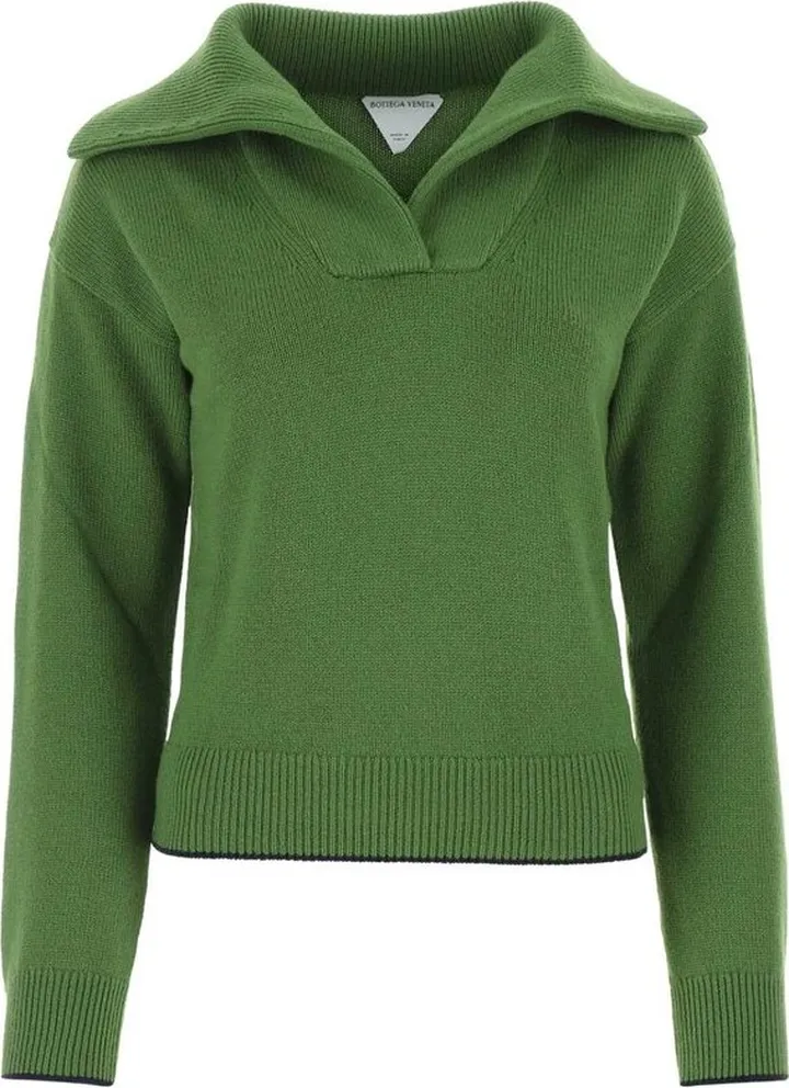 Bottega Veneta V-Neck Long Sleeved Sweater