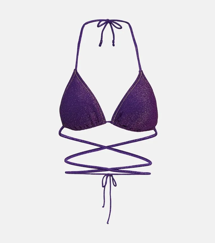 Miami Lurex® triangle bikini top