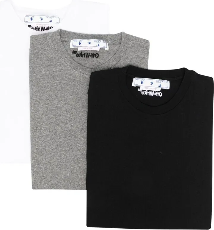 pack of 3 embroidered T-shirts