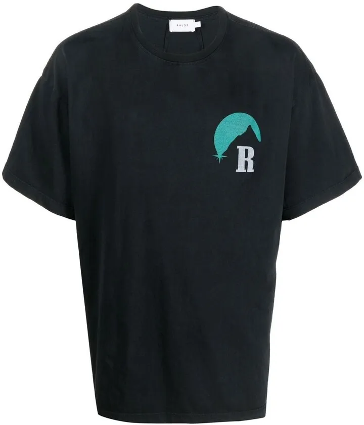 mountain logo cotton T-shirt
