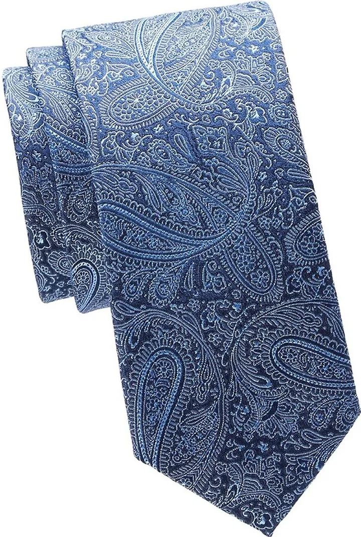 Textured Paisley Silk Tie