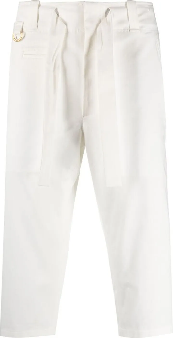 Cropped Drawstring Trousers