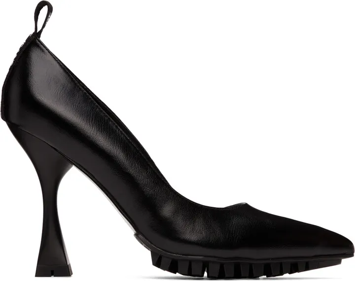Versace Jeans Couture Black Flair Heels