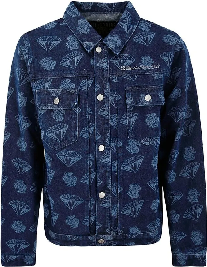 Billionaire Boys Club Graphic Printed Denim Jacket
