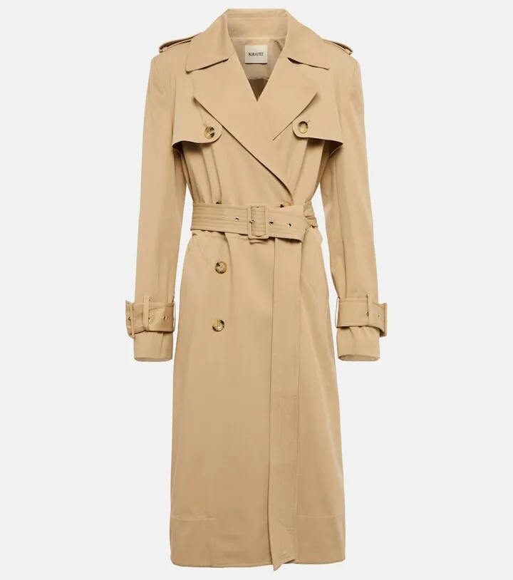 Murphy cotton twill trench coat