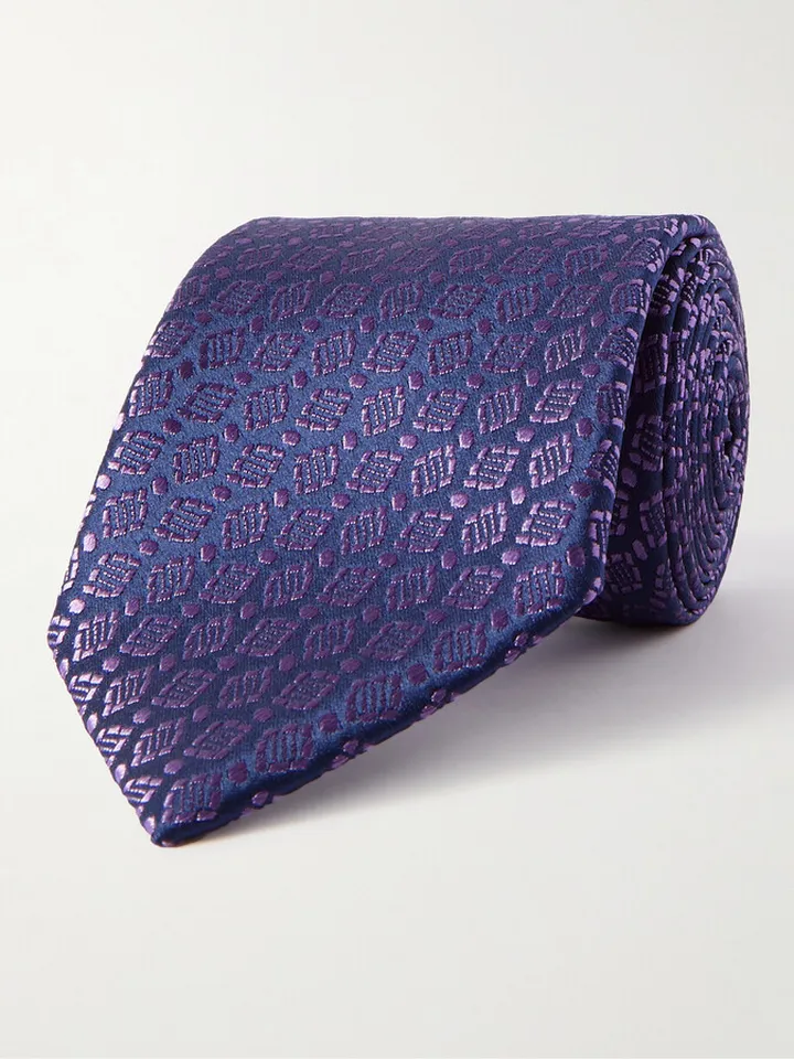 8.5cm Silk-Jacquard Tie