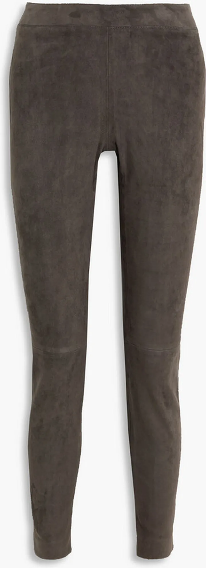 Stretch-suede leggings