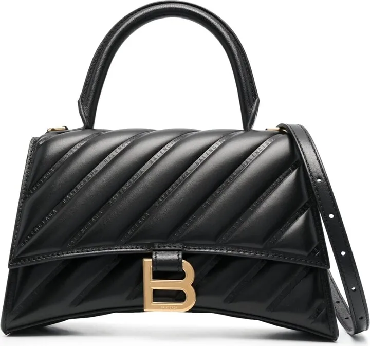 Small Hourglass Quilted Tote Bag