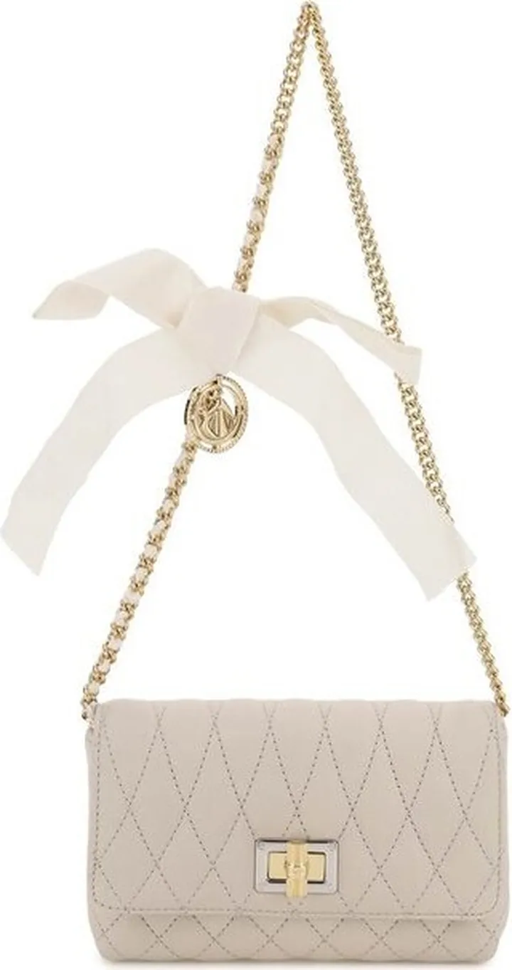 Lanvin Embossed Chain-Linked Shoulder Bag