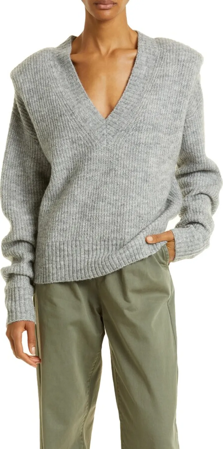 Camille V-Neck Cotton Sweater