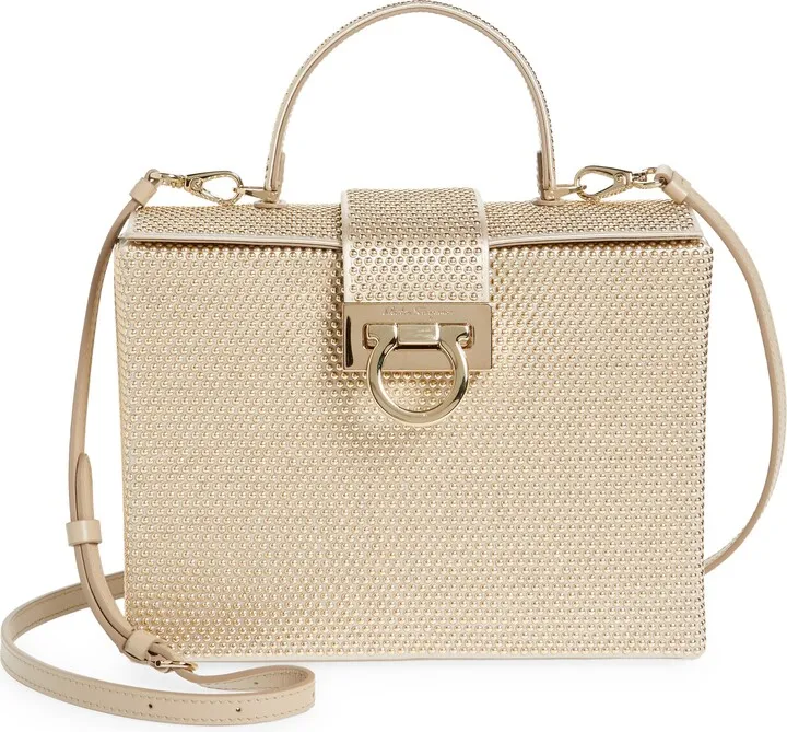 Trifolio Studded Satin Train Case