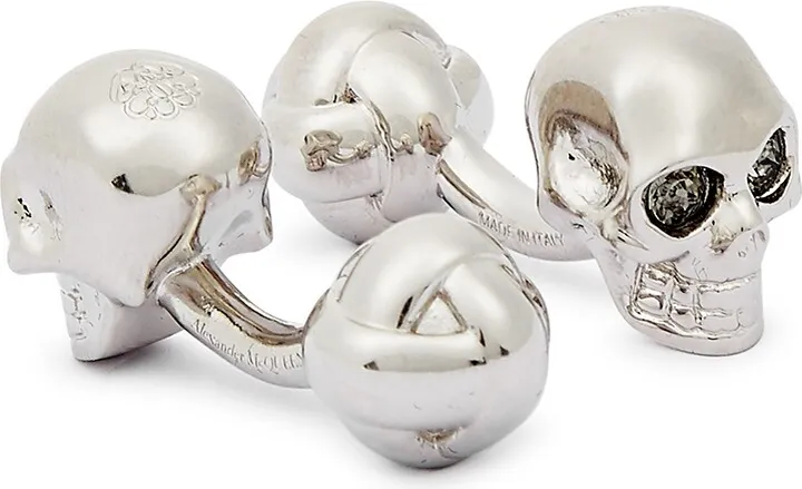 Alexander McQueen Skull Crystal-embellished Cufflinks