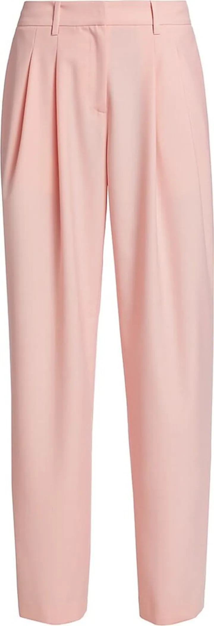 Wayf Pleated Twill Straight-Leg Pants