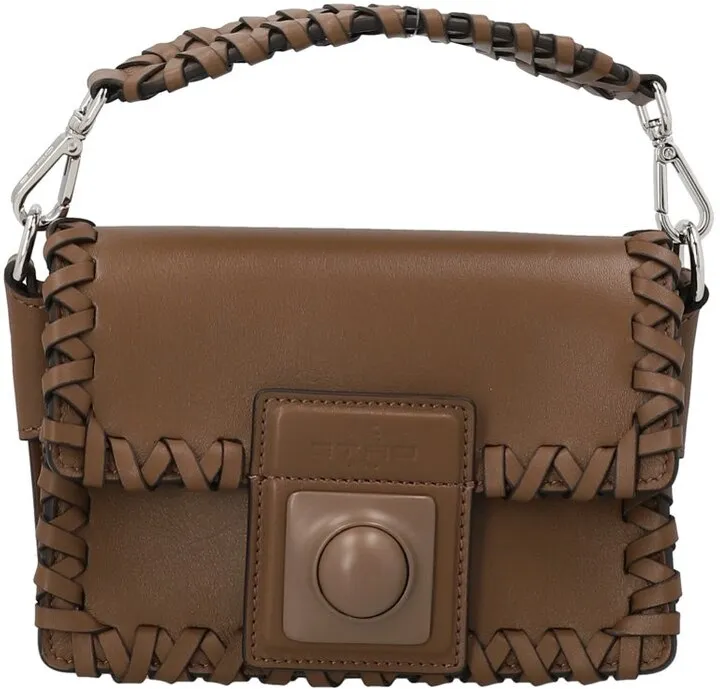 Etro Logo Embossed Crossbody Bag