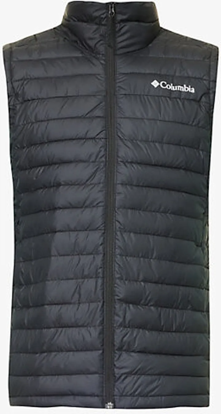 ens Black Silver Falls Funnel-neck Padded Shell Gilet