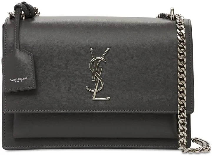 Medium Sunset Leather Shoulder Bag