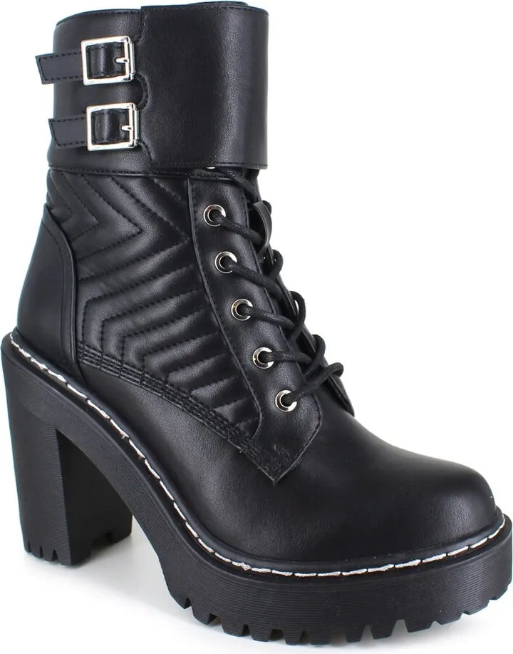 Xoxo Women's Jackie Chunky Combat Bootie Women's Shoes