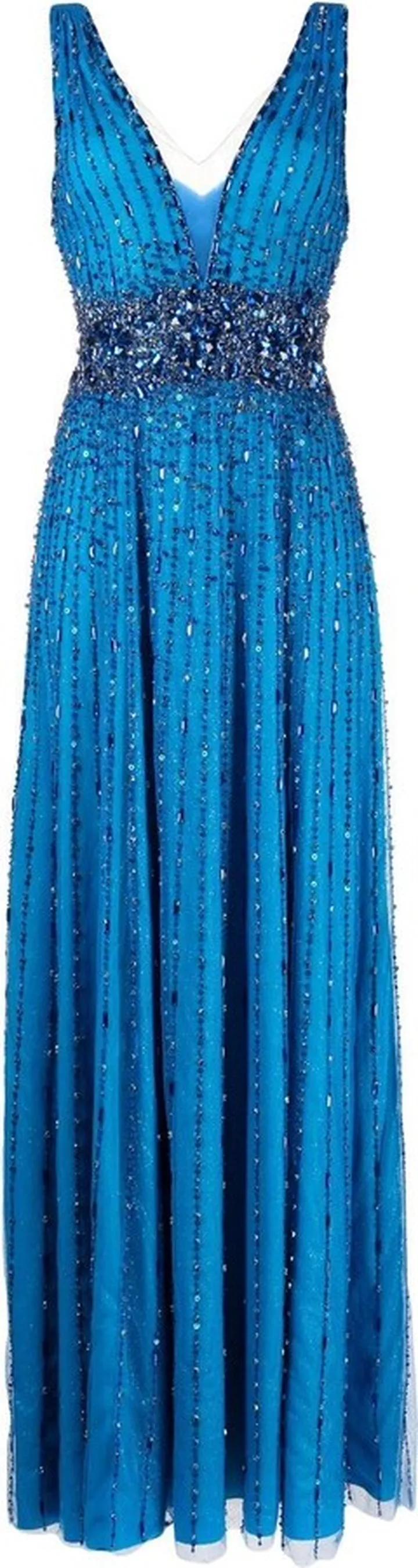 Sissy sequin-embellished sleeveless gown