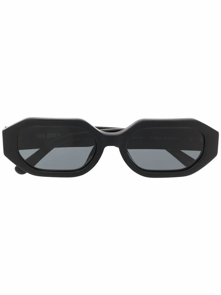Logo-Plaque Tinted Sunglasses