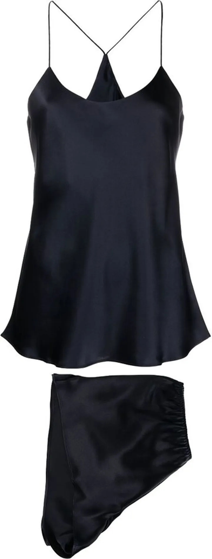 Blue Bella Silk Satin Pyjamas