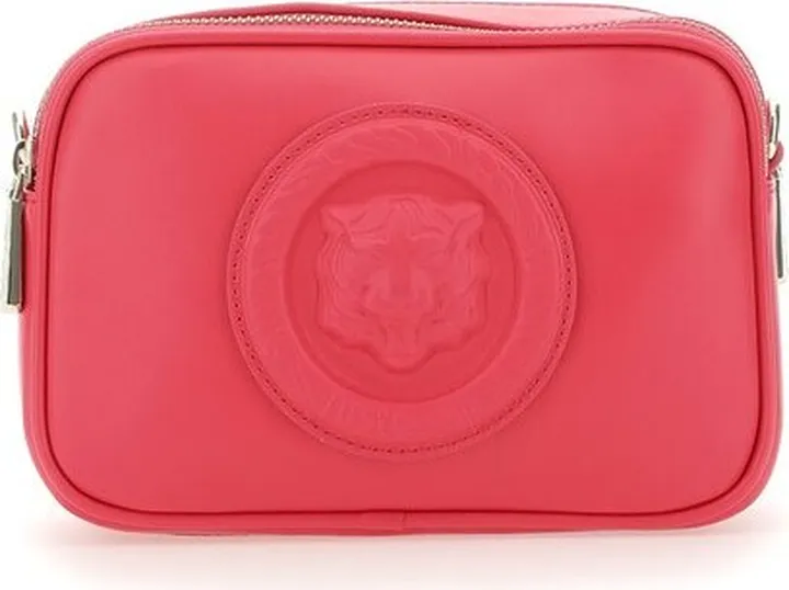 Just Cavalli Tiger Head Motif Zipped Crossbody Bag
