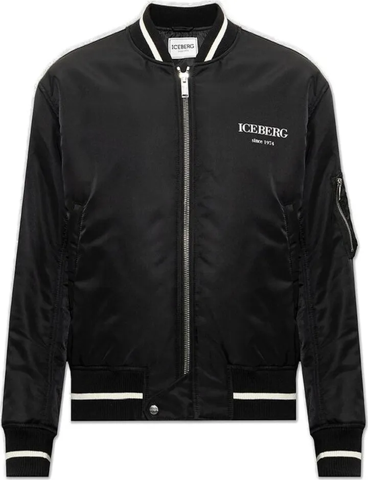 Iceberg Heritage Logo Embroidered Bomber Jacket
