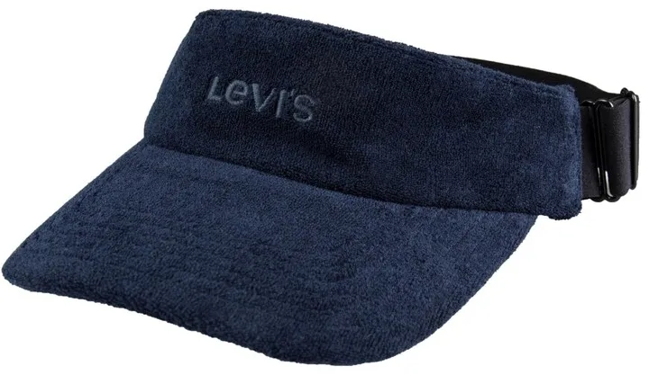Levi's Men's Adjustable Terry Cloth Embroidered Logo Visor