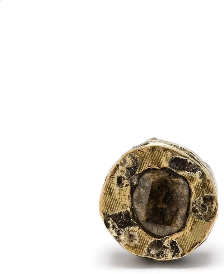 Diamond-Encrusted Single Stud Earring