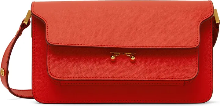Marni Orange East West Trunk Bag