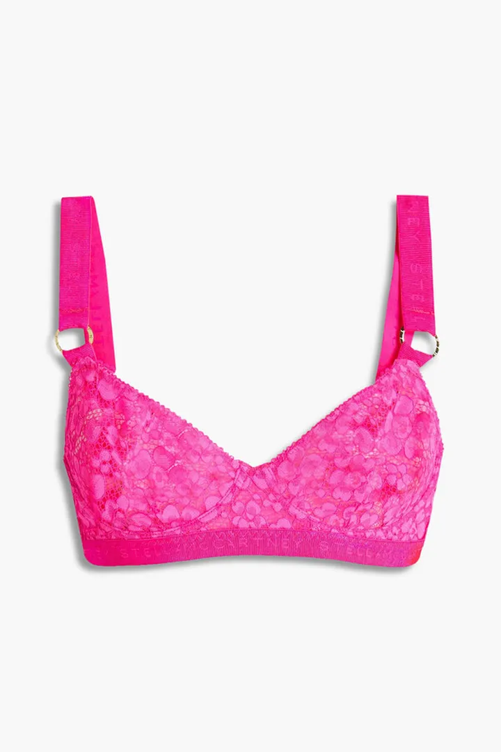 Evelyn Skating neon corded lace underwired bra