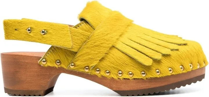 Claire leather clogs