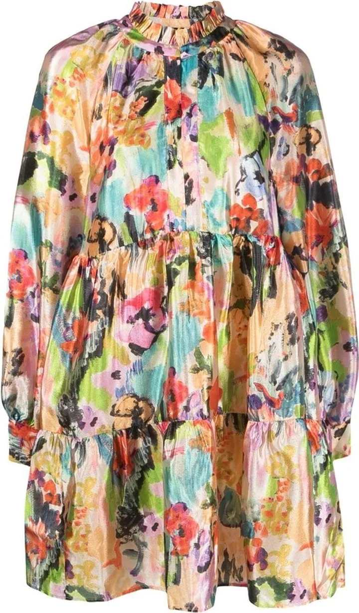 Jasmine abstract-floral dress