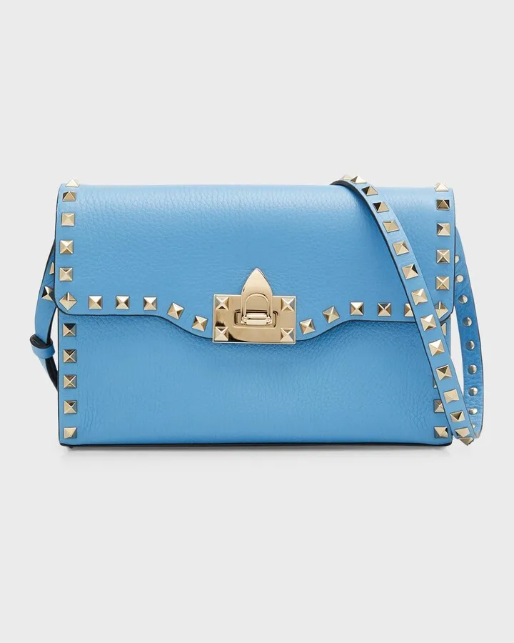 Small Rockstud Leather Shoulder Bag