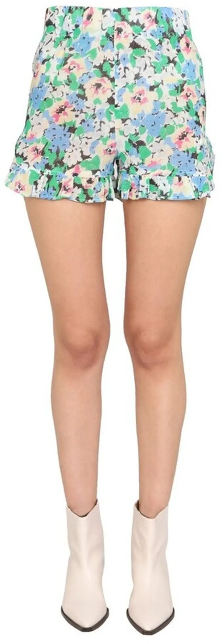 Ganni Floral Printed Shorts