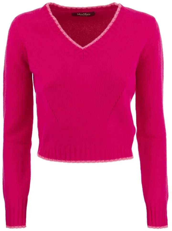 Max Mara Studio V-Neck Long-Sleeved Jumper