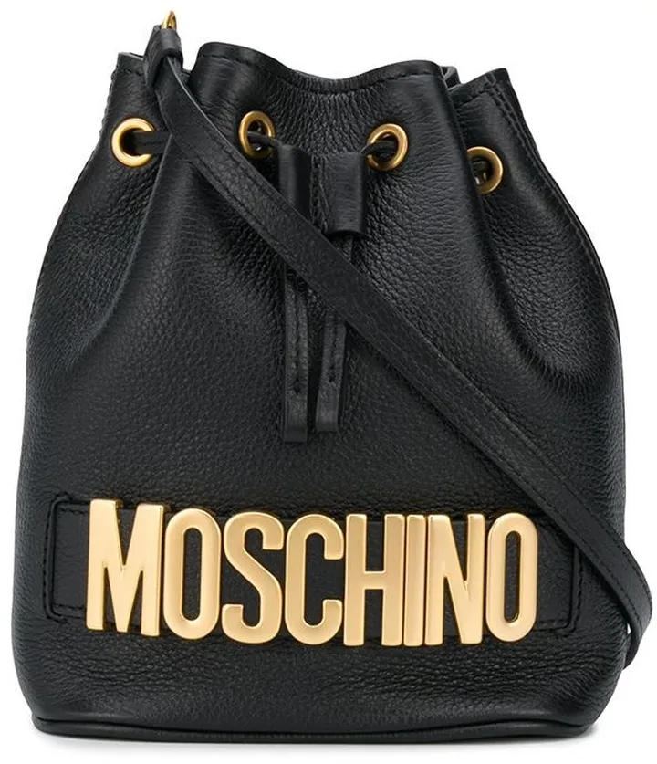 Logo Plaque Bucket Bag