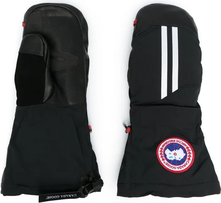 Logo Patch Padded Gloves