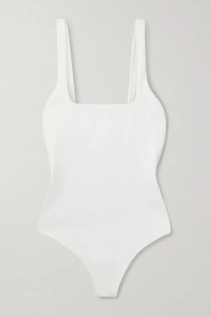 GOOD AMERICAN - Stretch-jersey Thong Bodysuit - White