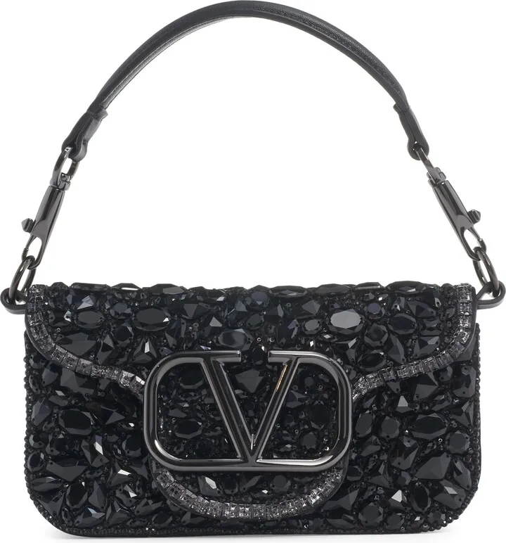 Small Locò Crystal Embellished Shoulder Bag