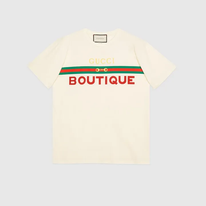 Gucci Boutique print T-shirt